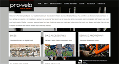 Desktop Screenshot of pro-velo.com