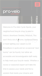 Mobile Screenshot of pro-velo.com